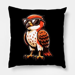 Cool Red Tailed Hawk Pillow