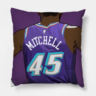 Donovan Mitchell Throwback Utah Jazz Pillow