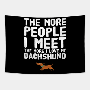 The more people I meet the more I love my dachshund Tapestry