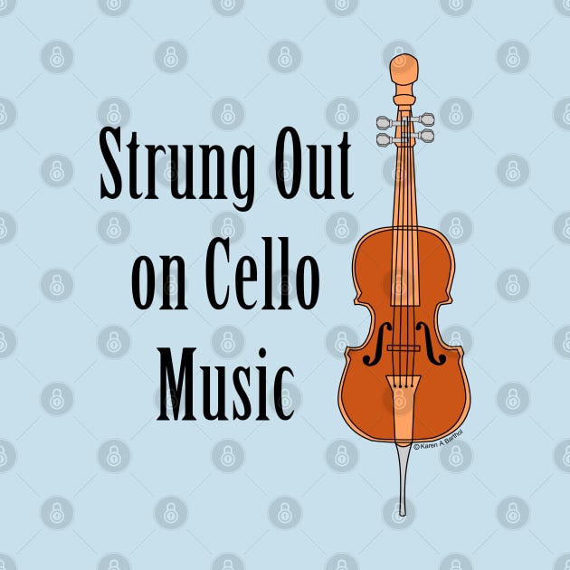 Strung Out Cello by Barthol Graphics