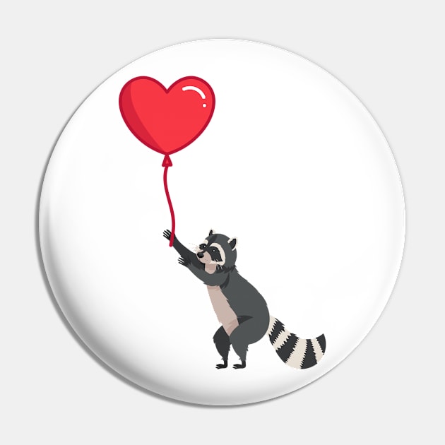 Love please come back, racoon with heart ballon design Pin by kuallidesigns