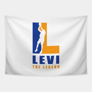 Levi Custom Player Basketball Your Name The Legend Tapestry