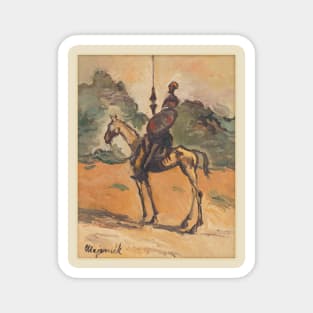 Don Quixote oil on canvas Magnet