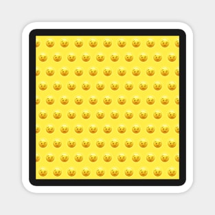 Emoji Winking Face Pattern Magnet