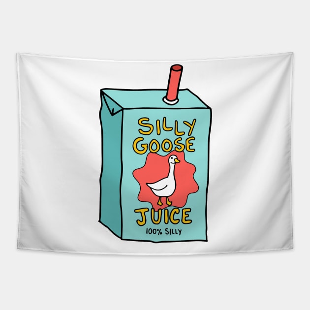 Silly Goose Juice Blue Tapestry by maura41