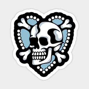 Skull heart Magnet