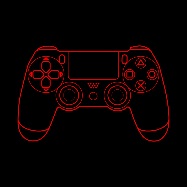 Ps4 Controller Wireframe by JamesCMarshall