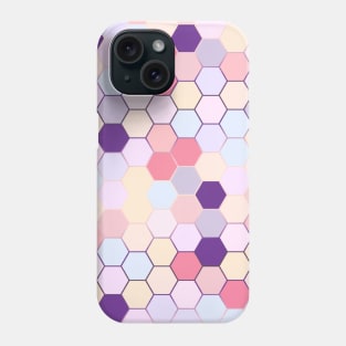 Cute Pastel Pink hexagon pattern Phone Case