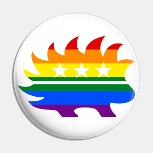 LGBT Libertarian Porcupine Pin