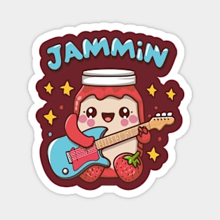 kawaii cute Strawberry jammin Magnet