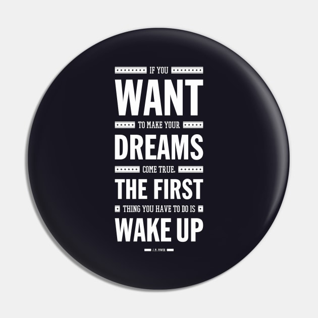 Lab No. 4 If You Want To Make J.M. Power Life Inspirational Quote Pin by labno4