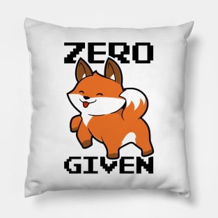 Zero Fox Given Pillow