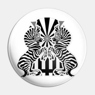 Zebras with stripes Pin