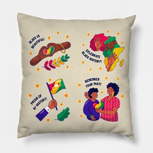 Kawaii Black History Month Pillow