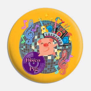 Disco Pig Pin