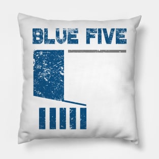 Blue 5 Pillow