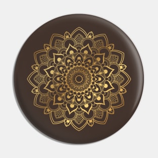 Mandala Gold Pin