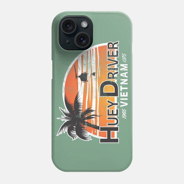 Huey Driver Vietnam (distressed) Phone Case by TCP