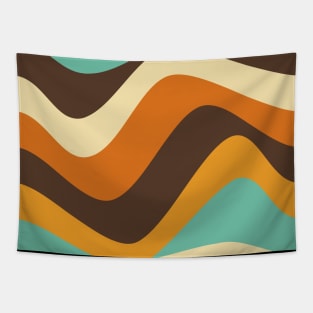 1970's style retro wave pattern Tapestry