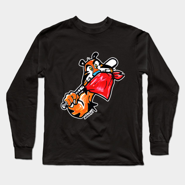 Tony The Tiger Frostie Frosted Flakes Breakfast Long Sleeve T