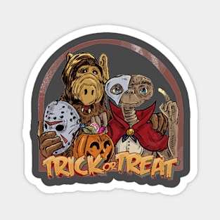 Halloween Alien trick or treat Magnet