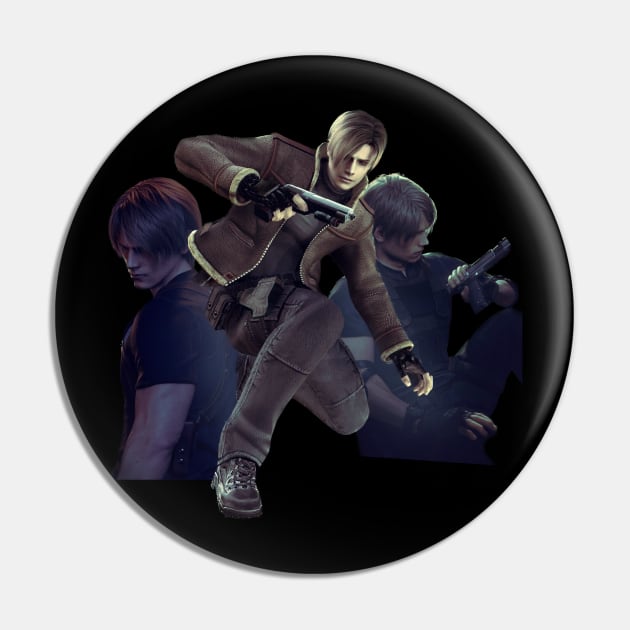 Trio Leon Kennedy resident evil without inscription Pin by BabygirlDesign