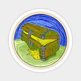 Sunken Treasure Chest 3 Magnet