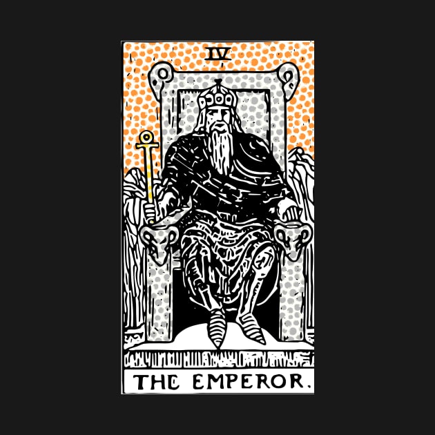 Modern Tarot Design - 4 The Emperor by annaleebeer