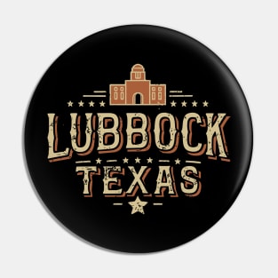 Lubbock Texas Vintage Pin