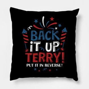 Retro Back Up Terry Back It Up Terry 4th Of July Fireworks Pillow