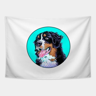 BERNER DOG TURQUOISE Tapestry