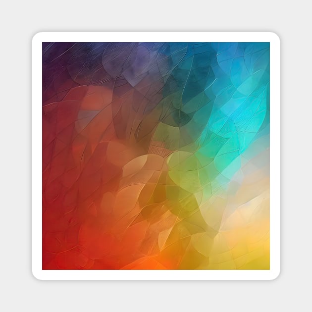 Abstract Colors flow in shapes Magnet by FutureImaging