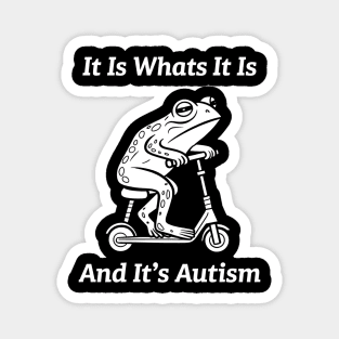 It Is What It Is And It's Autism Funny Meme Autism Awareness Magnet