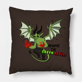 The Green Devil! Pillow