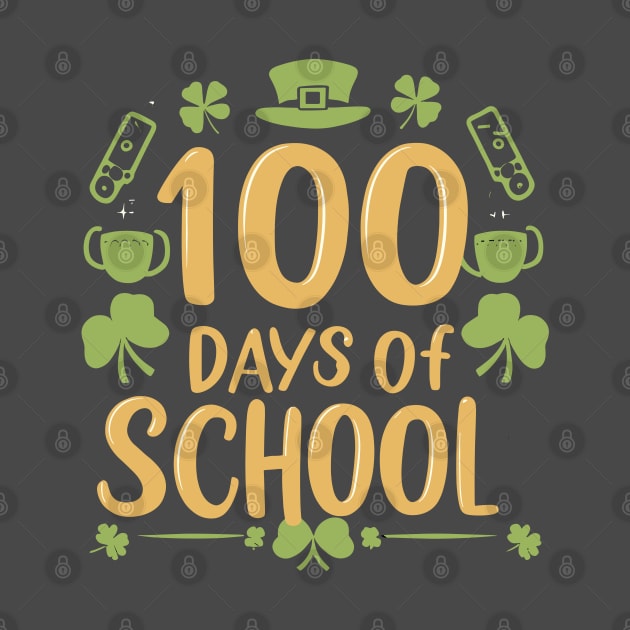 100 days of school gamers st patricks day's by YuriArt