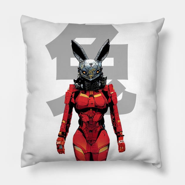 Chinese New Year, Year of the Rabbit 2023, Iron Rabbit No. 1: Gung Hay Fat Choy Pillow by Puff Sumo