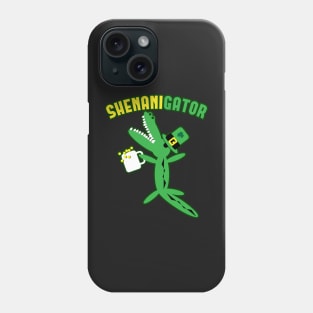 Shenanigator St Patricks Day Alligator Doodle Phone Case