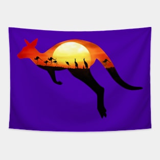 Sunburnt Kangaroo Tapestry