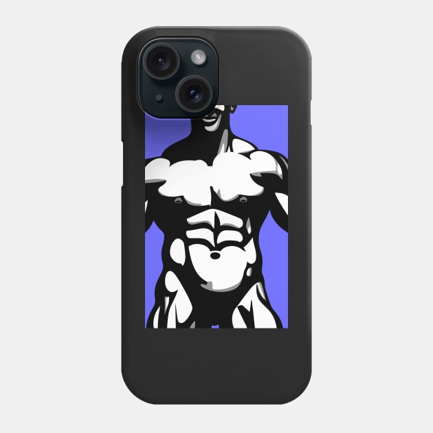 Muscle Man Physique Phone Case by ArtFactoryAI