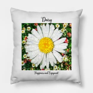 Daisy Birth Month Flower April Pillow