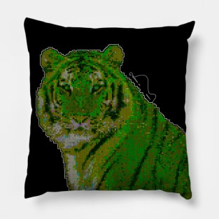 Cross Stitch Tiger Pillow