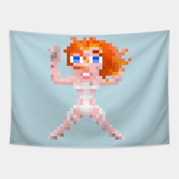 16-Bits Leeloo Tapestry by badpun