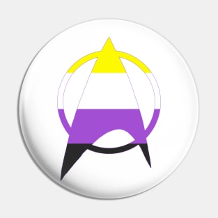 Non-Binary Starfleet Pride Pin