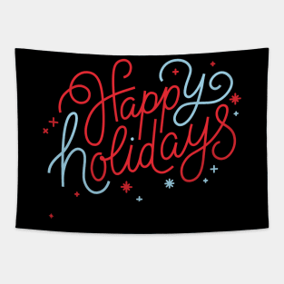 Happy Holidays Tapestry