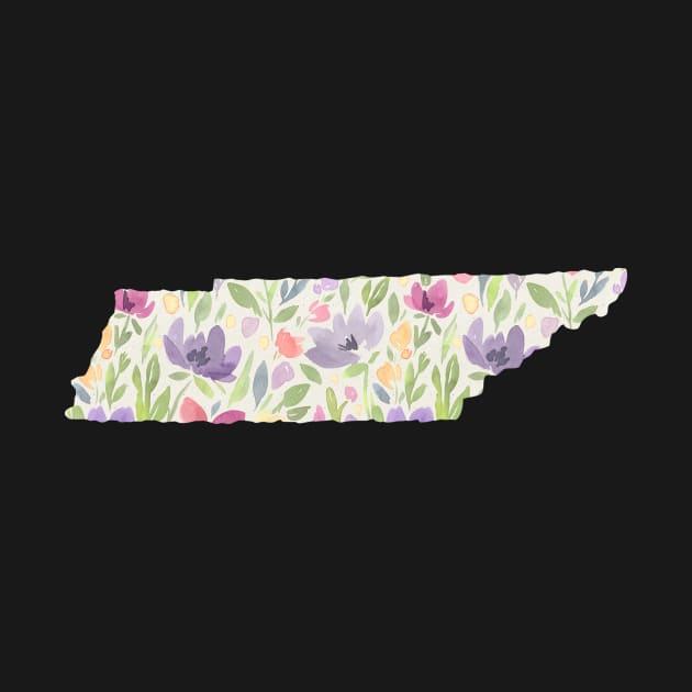 Tennessee Silhouette Florals by randomolive