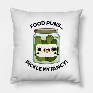 Pickle My Fancy Funny Food Pun Pillow