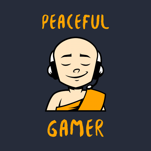 Peaceful Gamer Monk by InkyArt