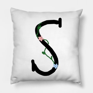 "S" Initial Pillow