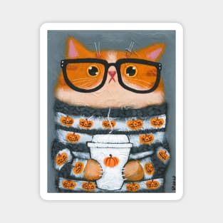 Sweater Weather Kitty Magnet