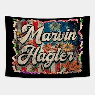 Personalized Marvin Name Vintage Styles Christmas 70s 80s Tapestry